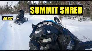 Shred it Summit 600r etec 2019 Deep Backcountry Snowmobiling [upl. by Zetta]