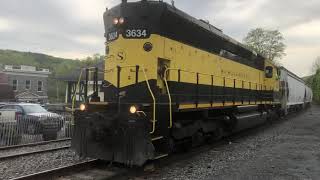 Rare Daytime NYSW Going Past the Callicoon Train Station 5162023 [upl. by Egiap]