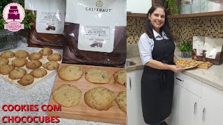 COOKIES COM CHOCOCUBES E NOZES  ADRIANA SOUZA [upl. by Labannah904]