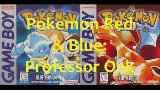 Pokémon Red amp Blue Music Professor Oak Theme [upl. by Benjie]