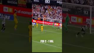 FC Barcelona Vs Valencia CF  shorts football laliga [upl. by Ambrosi560]