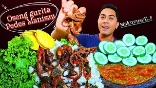 MUKBANG OSENG BABY GURITA LALAPAN dan SAMBAL TERASI [upl. by Merlin]