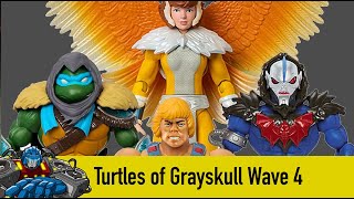 Masters of the Universe Origins Turtles of Grayskull Wave 4 [upl. by Lepley287]