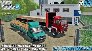 Potato Chip Sales Maximizing Profit from Todays Harvest  La Coronella Farm  FS 22  Timelapse55 [upl. by Pitzer]