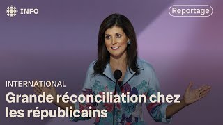 Élections américaines  Nikki Haley se rallie à Donald Trump [upl. by Budding738]