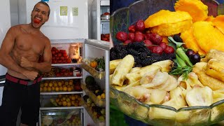 O QUE EU COMO E MINHA GELADEIRA NA DIETA NATURAL DO ÉDEN FRUGÍVORA [upl. by Neicul]