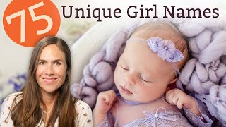 75 UNIQUE BABY GIRL NAMES FOR 2021  Names amp Meanings [upl. by Veator796]