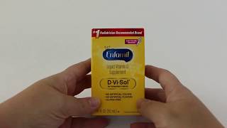 Review of Enfamil DViSol Vitamin D Supplement Drops for Infants [upl. by Arnelle]