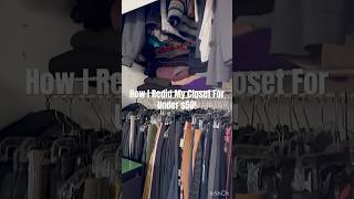 HOW TO MAXIMIZE YOUR CLOSET SPACE diy closetmakeover howto [upl. by Enyalaj634]