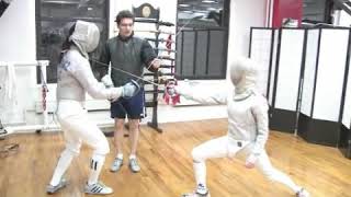 How to Parry 4 Quarte in Sabre Fencing [upl. by Mello]