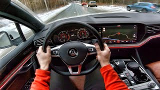 2022 Volkswagen Touareg 30 TDI AT  POV TEST DRIVE [upl. by Wilkens]