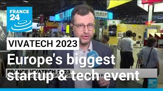 Vivatech 2023 Europes biggest startup amp tech event opens in Paris • FRANCE 24 English [upl. by Mahgirb]