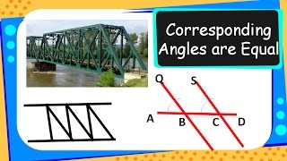 Maths  Corresponding Angles are Equal  Proof and Usage  English [upl. by Naara]