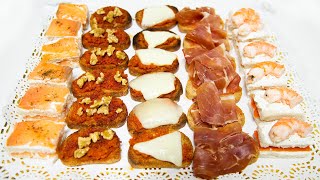 5 APERITIVOS FÁCILES Quick amp Easy Appetizers [upl. by Ilaire838]