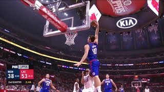 Ivica Zubac Slams Down A NASTY OneHanded Dunk Off The Lob Pass  CLIPPERS vs GRIZZLIES  3312019 [upl. by Etteuqal506]