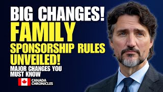 New Rules Canada Family Sponsorship – Major Changes You Must Know  Canada Immigration 2024 [upl. by Ynohtn]