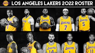 Los Angeles Lakers Official 2022 Full Roster  Starting Lineup amp Bench Lineup [upl. by Dreyer]