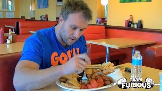 Furious World Tour  London UK  2000 Burger Big Breakfasts amp World Records  Furious Pete [upl. by Sillert]