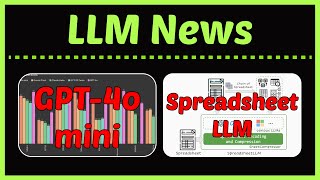 LLMs News GPT4o mini Codestral Mamba Prompt Engineering Methods Mistral Nemo Spreadsheet LLM [upl. by Angelle]