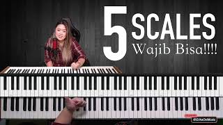 5 SCALE PIANO WAJIB BISA  BELAJAR PIANO INDONESIA [upl. by Llirret]