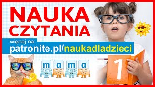 Nauka Czytania  Składanie Literek Pierwszych Słów i Alfabet dla Dzieci po Polsku cz1 [upl. by Westberg]