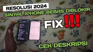 FIX‼️ JANUARI 2024 ATASI IPHONE SINYAL TIDAK ADA LAYANAN  tutorial unlock imei diblokir [upl. by Roel521]