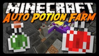 Minecraft Automatic Potion Making System Made w Hoppers [upl. by Wahkuna]