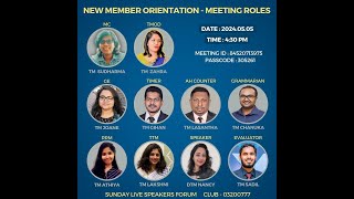 Toastmaster Meeting Roles  What Why How [upl. by Repsihw]