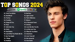 Shawn Mendes Bruno Mars Rihanna The Weeknd Ed Sheeran Justin Bieber Selena Gomez💖Top Hits 2024 [upl. by Tillio]