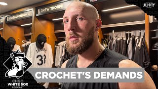 Garrett Crochet about the excitement of being past the MLB Trade Deadline  CHGO White Sox Podcast [upl. by Airamzul]