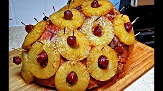 Pineapple Ham Recipe  How To Bake A Ham  The Best Holiday Ham Recipe [upl. by Jaco]