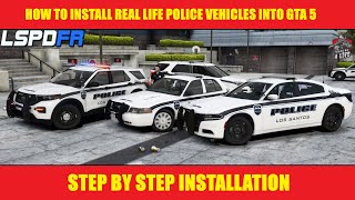 How To Install Real Police Vehicles Into GTA 5  ELS  lspdfrtutorials [upl. by Giverin]