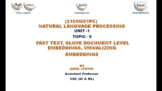 UNIT 1FAST TEXT GLOVE DOCUMENT LEVEL EMBEDDINGS VISUALIZINGEMBEDDINGS [upl. by Nimesay100]