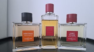 First Impressions Guerlain Habit Rouge EDT vs EDP amp Initial Thoughts on Heritage  Handsome Smells [upl. by Shirlie]