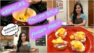 How to Make Crostini The One Where Gina Cooks Monicas Tuscan Style Finger Food [upl. by Labina]