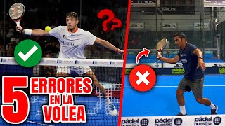 ❌ LOS 5 ERRORES en VOLEA de derecha❌ No hagas ESTO  Técnica de Padel [upl. by Volney915]