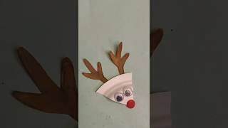 Easy Reindeer craft New Creative Craft reindeer christmas trending diy youtubeshorts craft [upl. by Trix150]