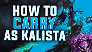 How to CARRY AS KALISTA 1v9  Just Kalista [upl. by Ennairej]