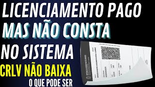 LICENCIAMENTO PAGO MAS NÃO consta no sistema Jaime Marques [upl. by Anem975]