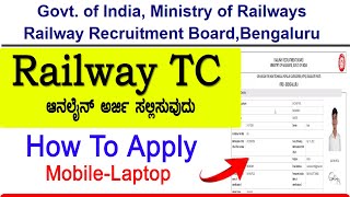 rrb ntpc apply online 2024  How To Apply RRB NTPC Recruitment 2024 In Kannada [upl. by Wehhtam90]