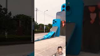 iPhone 15 Pro max skateboard ll 😱😱 smartphone skateboarding funny skateboard [upl. by Roberson]