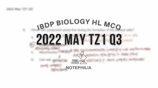 IB Biology HL 2022 May TZ1 Paper 1 Q3 [upl. by Viveca339]