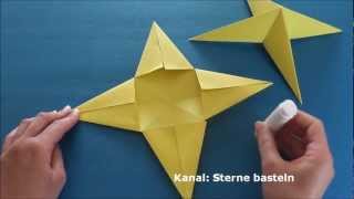 Weihnachtssterne Basteln  Weihnachten Basteln  Einfache Sterne basteln mit Papier [upl. by Stroud]