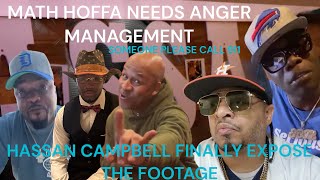 HASSAN CAMPBELL amp CHAMP ALLEGEDLY SHOWED TRAGIC FOOTAGE OF MATH HOFFA INCIDENT DARKSIDE “EAT EAT” [upl. by Ejroj]