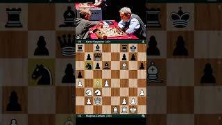 Carlsen vs Kasparov 2004  Magnus Greatest match of all time  chess shorts [upl. by Frymire963]