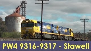 PW4 9316 9317  Australian Train Stawell VIctoria [upl. by Nevaeh622]