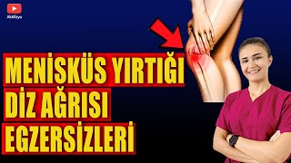 MENİSKÜS YIRTIĞI DİZ AĞRISI EGZERSİZLERİ aktifizyo fiziktedavi dizağrısı [upl. by Nayve]