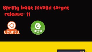 Spring boot invalid target release 11 [upl. by Sproul]