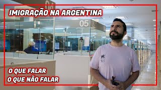 IMIGRAÇÃO NA ARGENTINA O QUE FALAR AO CHEGAR  Lisos Poraí [upl. by Cutter]