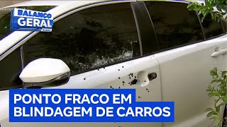 Criminosos acham ponto fraco de carros blindados e atacam motoristas [upl. by Anha]